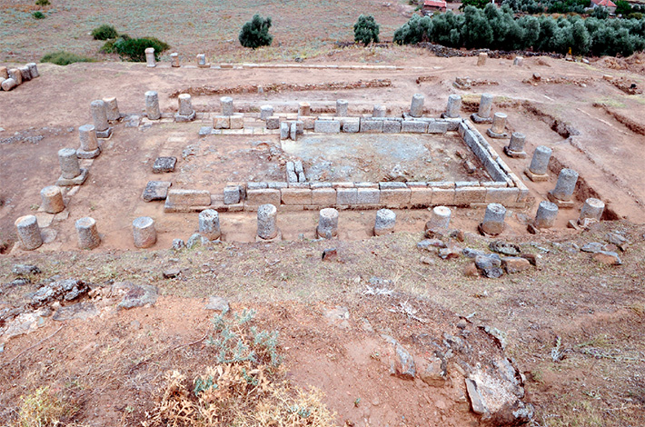 "Aydin Alabanda Archaeological Site  Antiquity  Hellenistic period   column cavea seating "