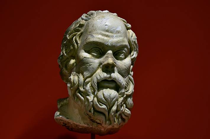 Efes Müzesi Sokrates başı roma dönemi filozof gür salak ağzı açık  greek mitoloji 