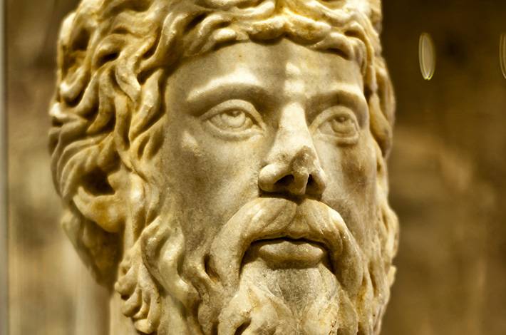 Muğla Marmaris Müzesi Helenistik dönem lykia böylesi küçük boyuttaki heykel erkek başı 
