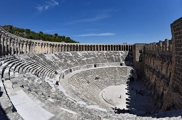 Antalya Aspendos Örenyeri Aspendos Tiyatrosu Truva Savaşı Argive Kolonicileri Akropol Akdeniz 12 Bin Kişilik Tiyatro 